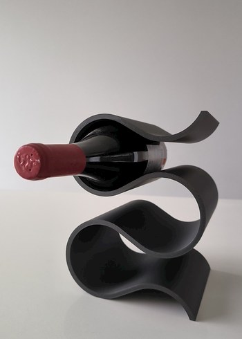 Siyah Dalgalı Şaraplık - Görsel 5