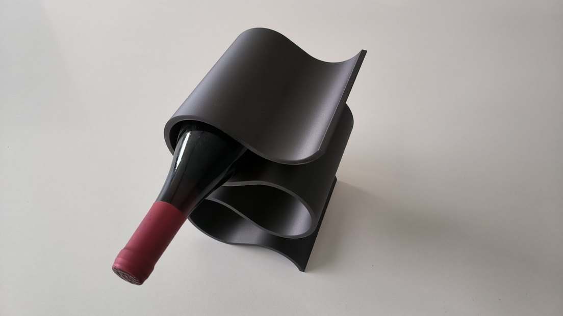 Siyah Dalgalı Şaraplık - Görsel 4