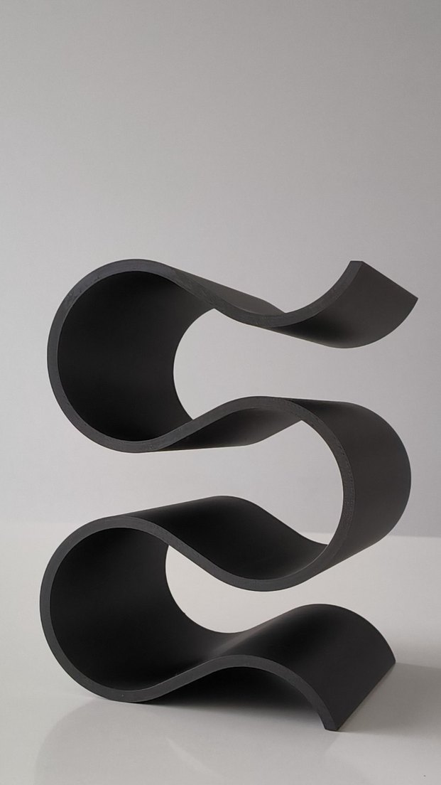 Siyah Dalgalı Şaraplık - Görsel 2