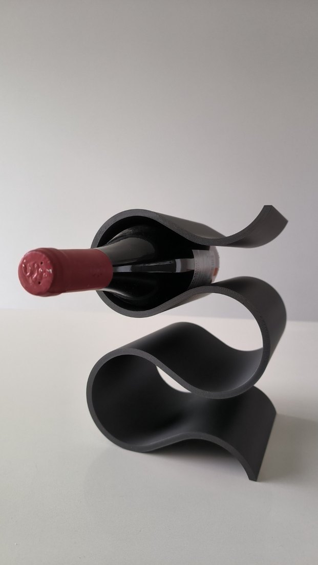 Siyah Dalgalı Şaraplık - Görsel 5