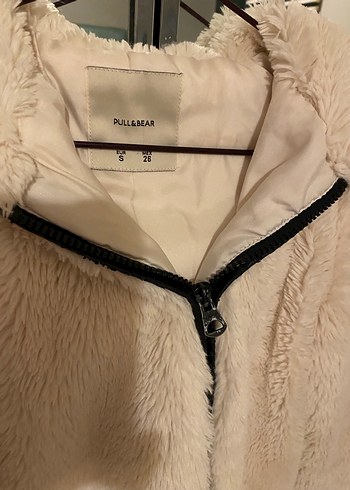 Beyaz Kürklü Kadın Midi Ceket - Görsel 2