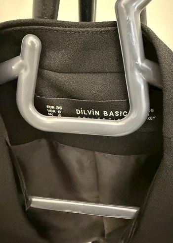 Kadın Siyah Midi Blazer Ceket - Görsel 3