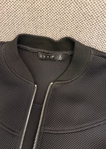 Oxxo Siyah Fermuarlı Kadın Spor Ceket - Görsel 2