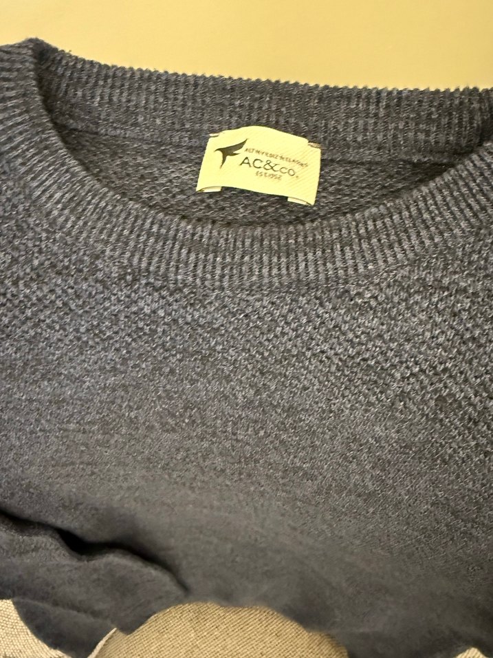 Gri Yün Örgü Kadın Kazak - Görsel 2