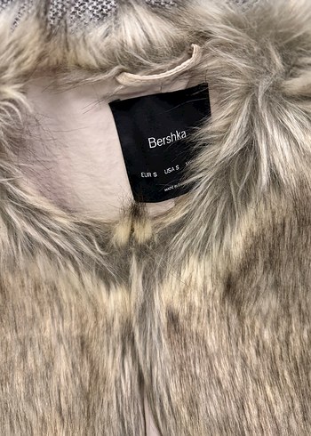 Bershka Suni Kürk Detaylı Ceket - Görsel 2