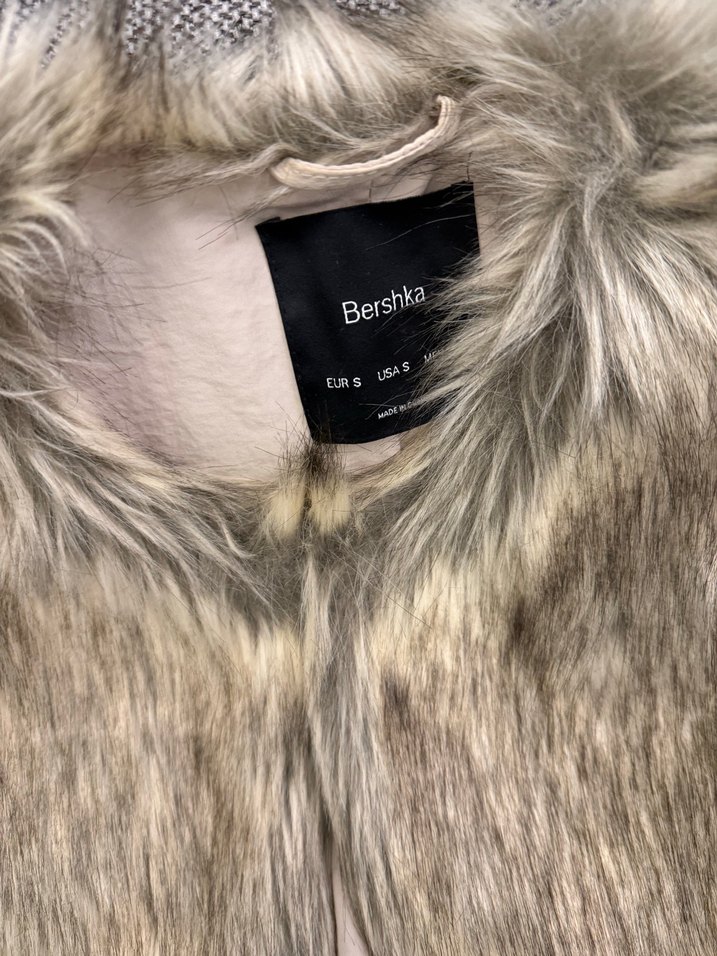 Bershka Suni Kürk Detaylı Ceket - Görsel 2