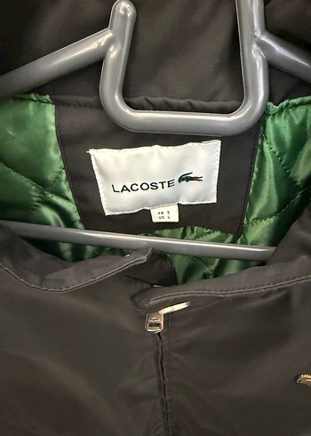 Lacoste Siyah Fermuarlı Erkek Mont, Yüksek Yakalı - Görsel 2