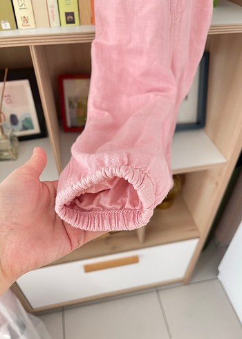 H&M Kız Çocuk Pembe Pamuklu Askılı Tulum