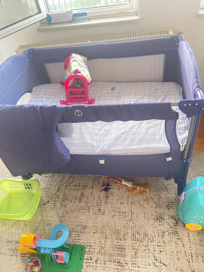 Koyu Mavi Oyun Parkı Beşiği - Görsel 2