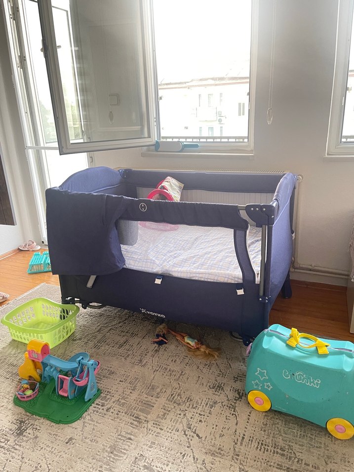 Koyu Mavi Oyun Parkı Beşiği - Görsel 4