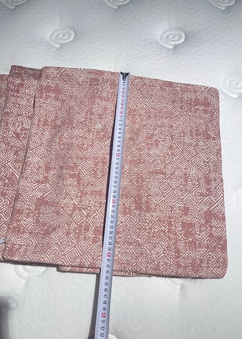 Pembe keten Kırlent kılıfı - Görsel 4