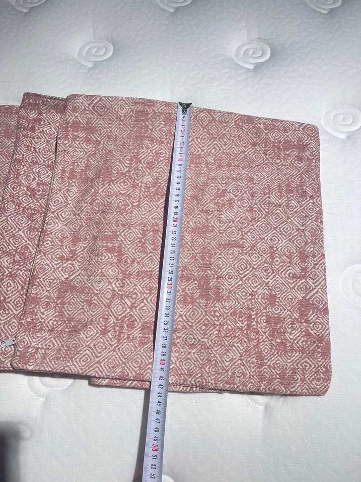 Pembe keten Kırlent kılıfı - Görsel 4