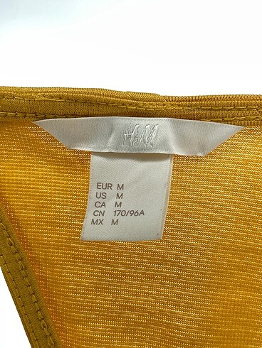 m Beden sarı Renk H&M Kısa Elbise %70 İndirimli.