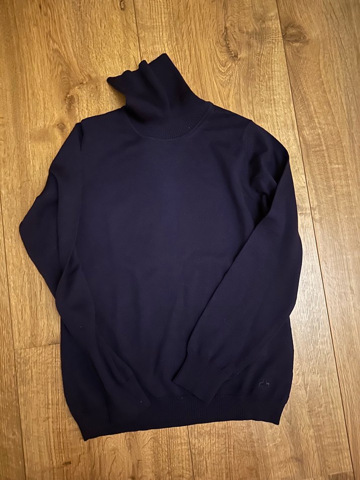 Lacivert Balıkçı Yaka kazak - Görsel 3