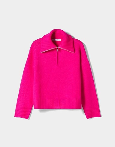 Bershka Fermuarlı Kazak