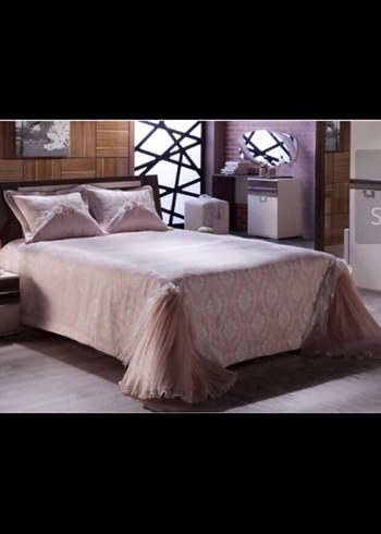 Pastel Pembe Düz Yatak Örtüsü - Görsel 3
