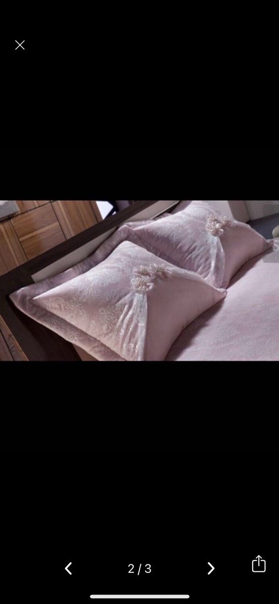 Pastel Pembe Düz Yatak Örtüsü - Görsel 2