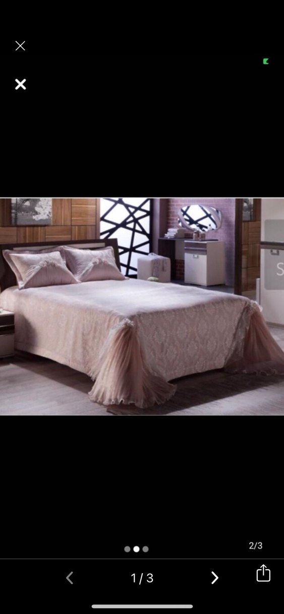 Pastel Pembe Düz Yatak Örtüsü - Görsel 3