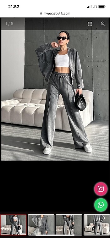 l Beden Zara Model Eskitme Eşofman Takımı