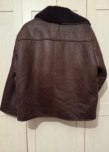 Zara Kahverengi İçi Yünlü Ceket - Görsel 7