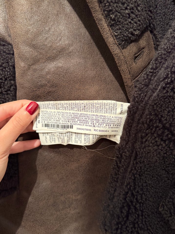 Zara Kahverengi İçi Yünlü Ceket - Görsel 5