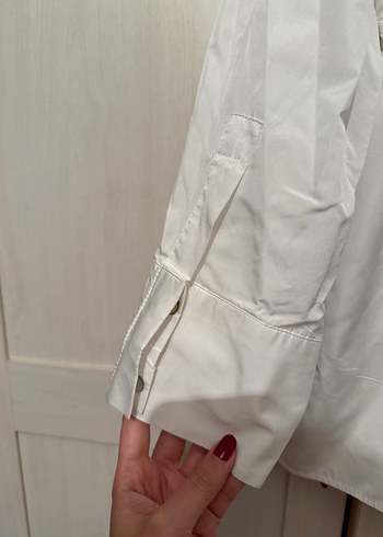 Zara Taş Düğmeli Beyaz Gömlek - Görsel 7