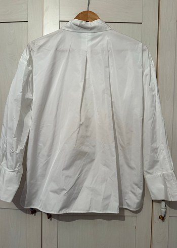 Zara Taş Düğmeli Beyaz Gömlek - Görsel 6