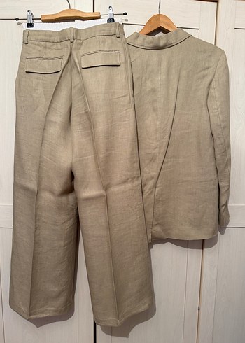 Zara Keten Blazer Ceket Pantolon Takım - Görsel 9
