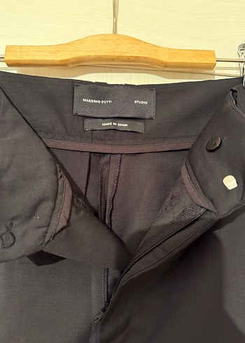 Massimo Dutti Studio Siyah Kumaş Pantolon - Görsel 4