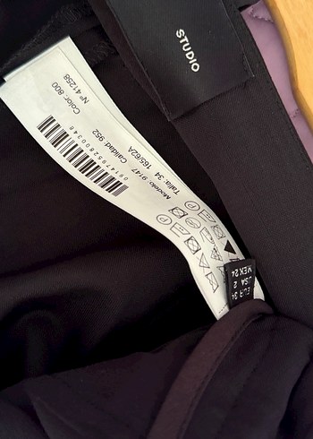xs Beden Massimo Dutti Studio Siyah Kumaş Pantolon
