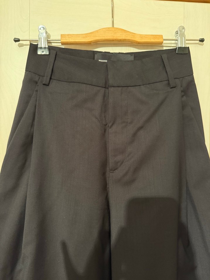 Massimo Dutti Studio Siyah Kumaş Pantolon - Görsel 3