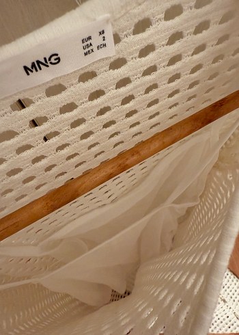 Mango Delikli Koton Elbise - Görsel 6