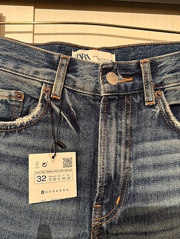 32 Beden lacivert Renk Zara Premium Vintage Jean
