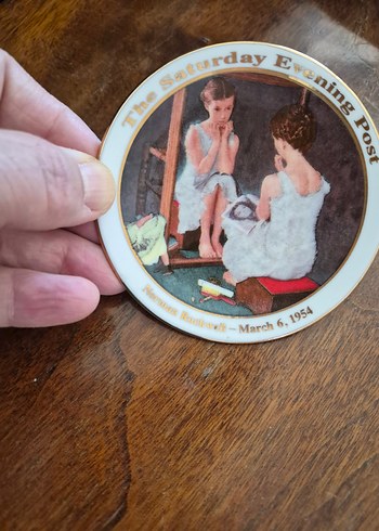 minik porselen vintage tabak - Görsel 6