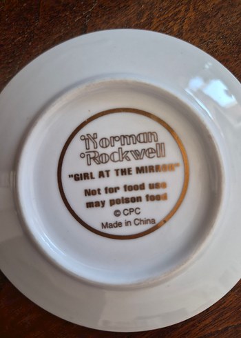 minik porselen vintage tabak - Görsel 3