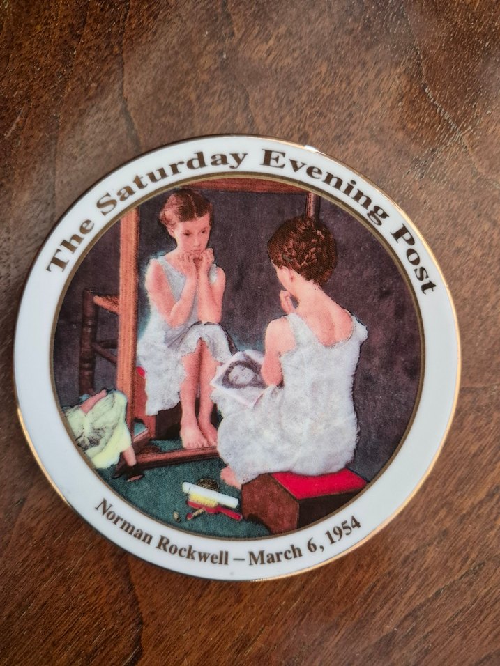 minik porselen vintage tabak - Görsel 5