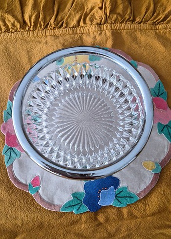 alman kristali kenar kısımları gümüş kaplama - Görsel 2