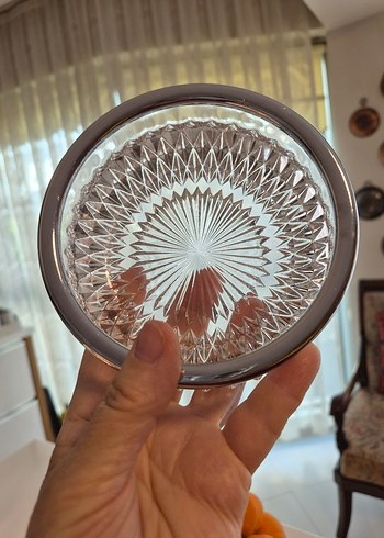 alman kristali kenar kısımları gümüş kaplama - Görsel 5