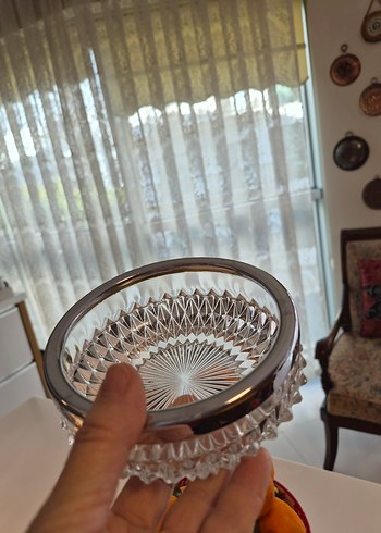 alman kristali kenar kısımları gümüş kaplama - Görsel 3