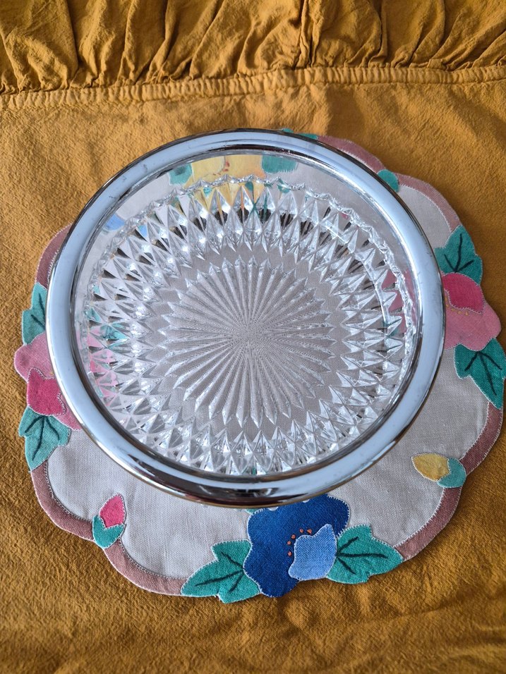 alman kristali kenar kısımları gümüş kaplama - Görsel 2