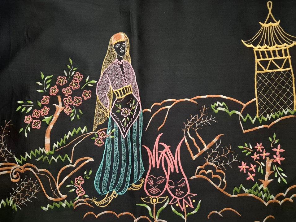 vintage fırfırlı kırlent - Görsel 3