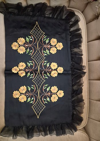 vintage kullanılmamış kırlent - Görsel 2