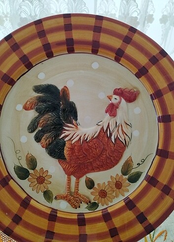 Beden çeşitli Renk Horozlu harika tabak.duvar tabağı olabilir