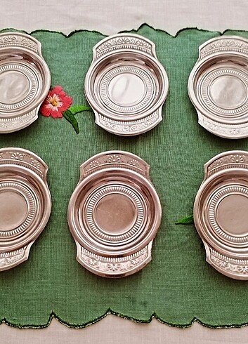 Beden 6adet vintage çay tabakları
