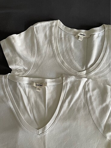 Koton 2?li basic v yaka tshirt