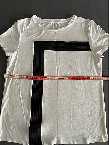 Diğer Siyah desenli tshirt