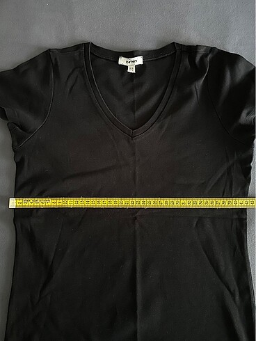 Koton Siyah basic likralı tshirt