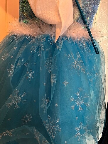 4 Yaş Beden mavi Renk Elsa Frozen Elbise ayakkabı