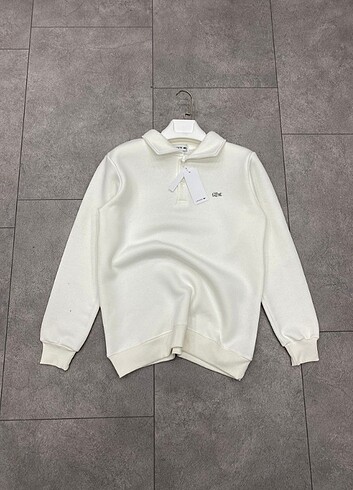 Lacoste yarım düğmeli sweatshirt 