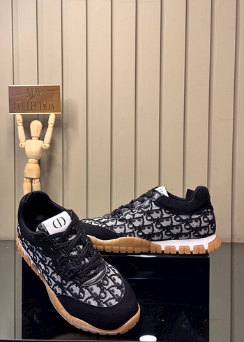 Dior Siyah Yılan Desenli Kadın Spor Ayakkabı